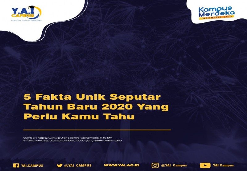 5 Fakta Unik Seputar Tahun Baru 2020 Yang Perlu Kamu Tahu